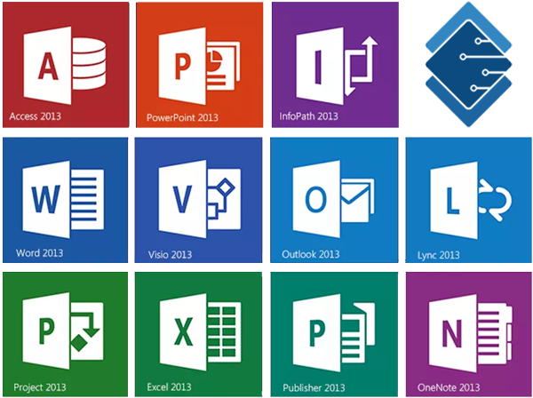 logi pacchetto office office logo